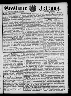 Breslauer Zeitung vom 01.04.1884