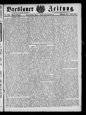 Breslauer Zeitung vom 02.04.1884