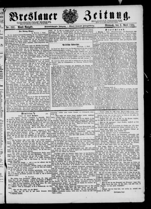 Breslauer Zeitung vom 02.04.1884