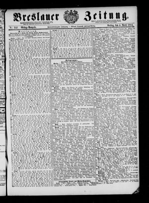 Breslauer Zeitung vom 04.04.1884