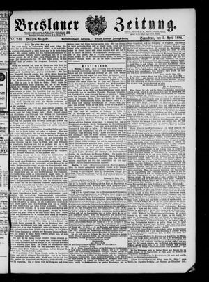 Breslauer Zeitung on Apr 5, 1884
