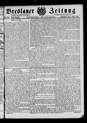 Breslauer Zeitung vom 05.04.1884