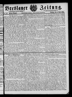 Breslauer Zeitung vom 06.04.1884