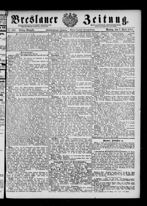 Breslauer Zeitung vom 07.04.1884