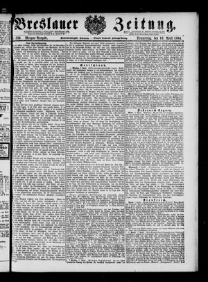 Breslauer Zeitung vom 10.04.1884