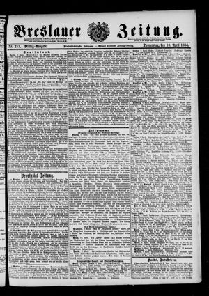 Breslauer Zeitung vom 10.04.1884