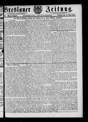 Breslauer Zeitung vom 13.04.1884