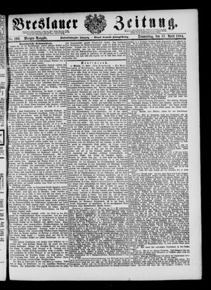 Breslauer Zeitung on Apr 17, 1884