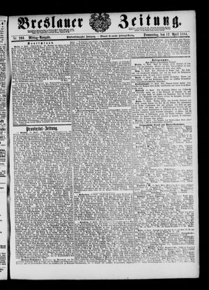 Breslauer Zeitung on Apr 17, 1884