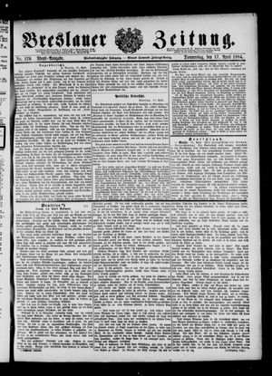 Breslauer Zeitung vom 17.04.1884