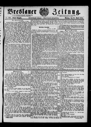 Breslauer Zeitung on Apr 21, 1884