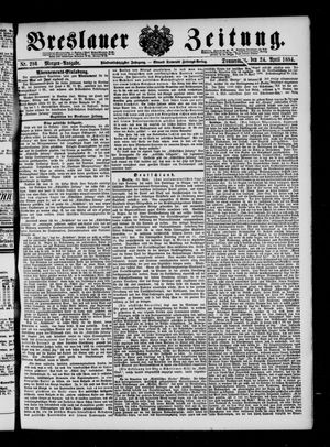 Breslauer Zeitung on Apr 24, 1884