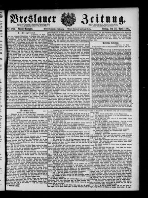 Breslauer Zeitung vom 25.04.1884