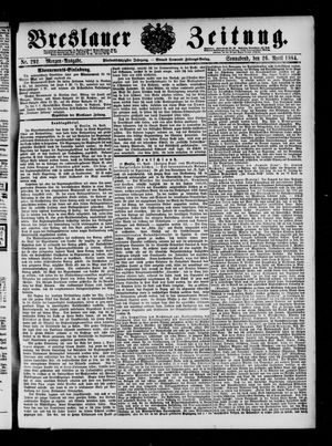 Breslauer Zeitung vom 26.04.1884