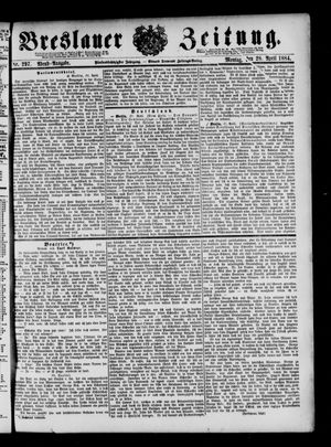 Breslauer Zeitung vom 28.04.1884