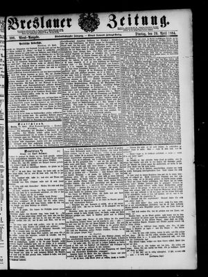 Breslauer Zeitung vom 29.04.1884