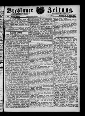 Breslauer Zeitung vom 30.04.1884