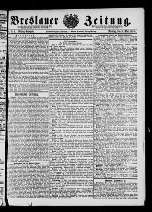 Breslauer Zeitung on May 5, 1884