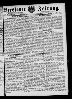 Breslauer Zeitung on May 7, 1884