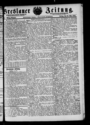 Breslauer Zeitung vom 23.05.1884
