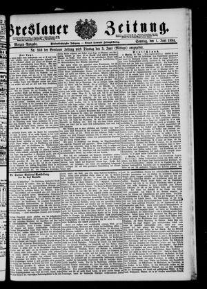 Breslauer Zeitung vom 01.06.1884