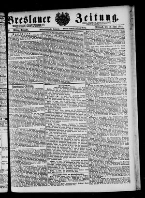 Breslauer Zeitung on Jun 11, 1884