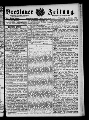 Breslauer Zeitung vom 12.06.1884