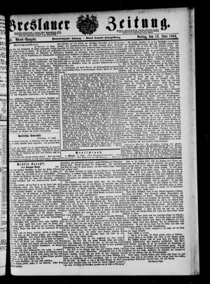 Breslauer Zeitung vom 13.06.1884
