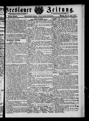 Breslauer Zeitung vom 16.06.1884