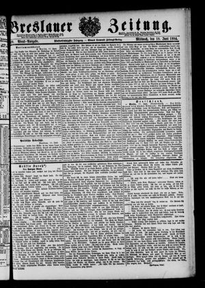 Breslauer Zeitung vom 18.06.1884