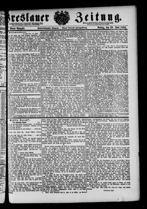 Breslauer Zeitung vom 20.06.1884