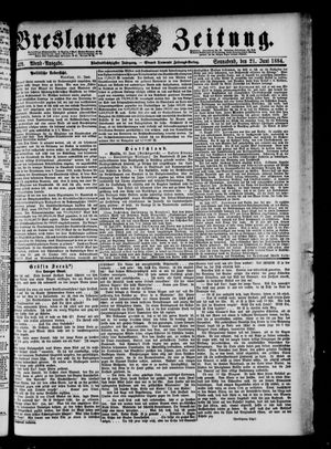 Breslauer Zeitung on Jun 21, 1884