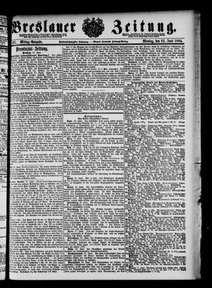 Breslauer Zeitung vom 23.06.1884