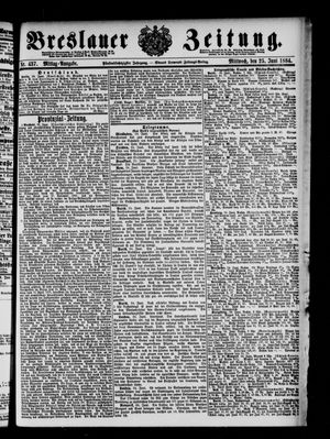 Breslauer Zeitung vom 25.06.1884