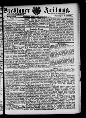Breslauer Zeitung vom 26.06.1884