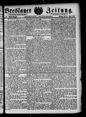 Breslauer Zeitung vom 27.06.1884