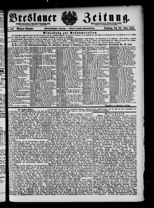 Breslauer Zeitung vom 29.06.1884
