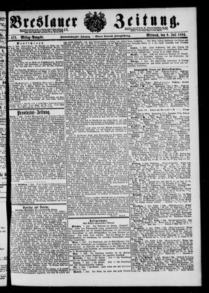 Breslauer Zeitung vom 09.07.1884