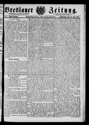 Breslauer Zeitung vom 10.07.1884