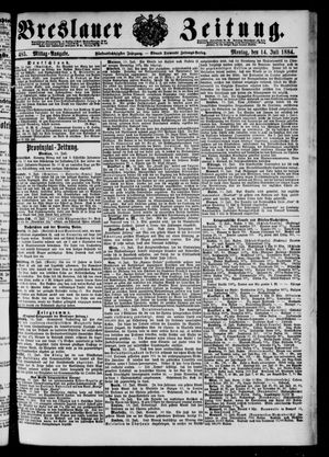 Breslauer Zeitung vom 14.07.1884