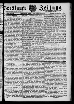 Breslauer Zeitung vom 14.07.1884