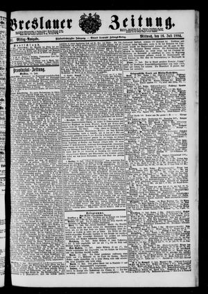 Breslauer Zeitung on Jul 16, 1884