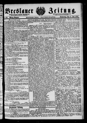 Breslauer Zeitung vom 17.07.1884