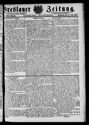 Breslauer Zeitung vom 17.07.1884