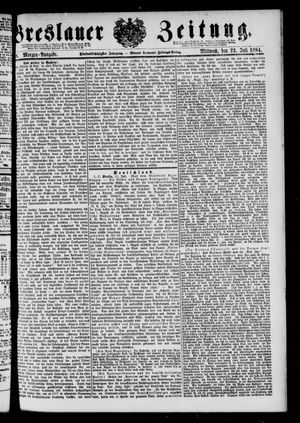 Breslauer Zeitung on Jul 23, 1884