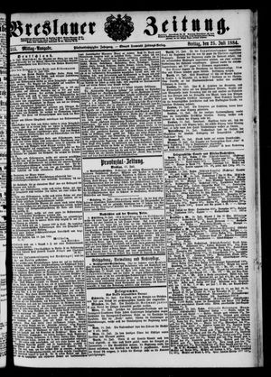Breslauer Zeitung vom 25.07.1884