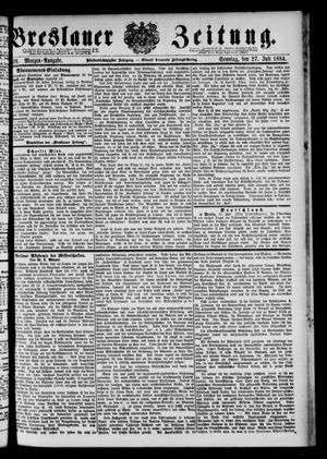 Breslauer Zeitung vom 27.07.1884