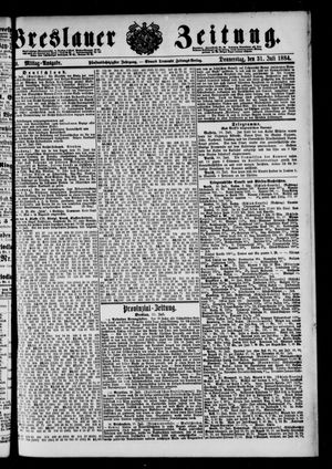 Breslauer Zeitung vom 31.07.1884
