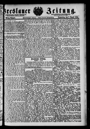 Breslauer Zeitung vom 07.08.1884