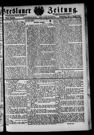 Breslauer Zeitung on Aug 14, 1884